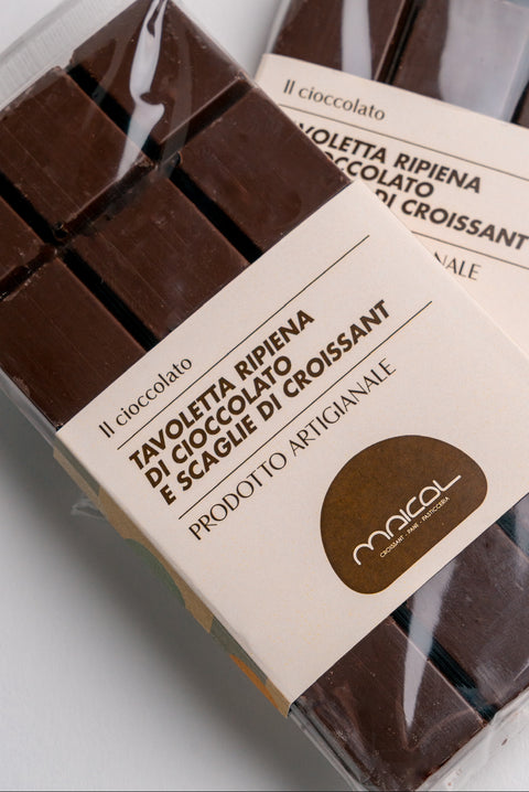 TAVOLETTA RIPIENA DI CIOCCOLATO E SCAGLIE DI CROISSANT